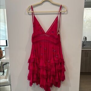 Rococo Sands Pink Sleeveless Dress with Embellishments